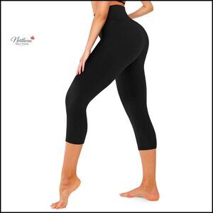High Waisted Compression Leggings Tummy Control Workout Pants 4-Way Stretch